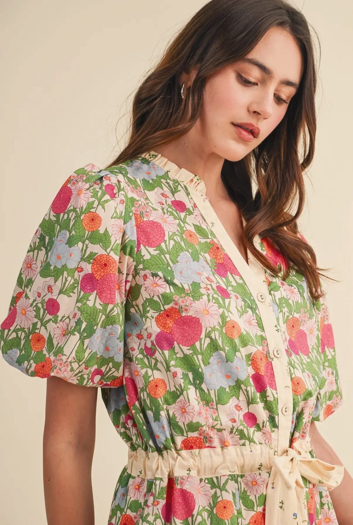 FLORAL ROMPER
