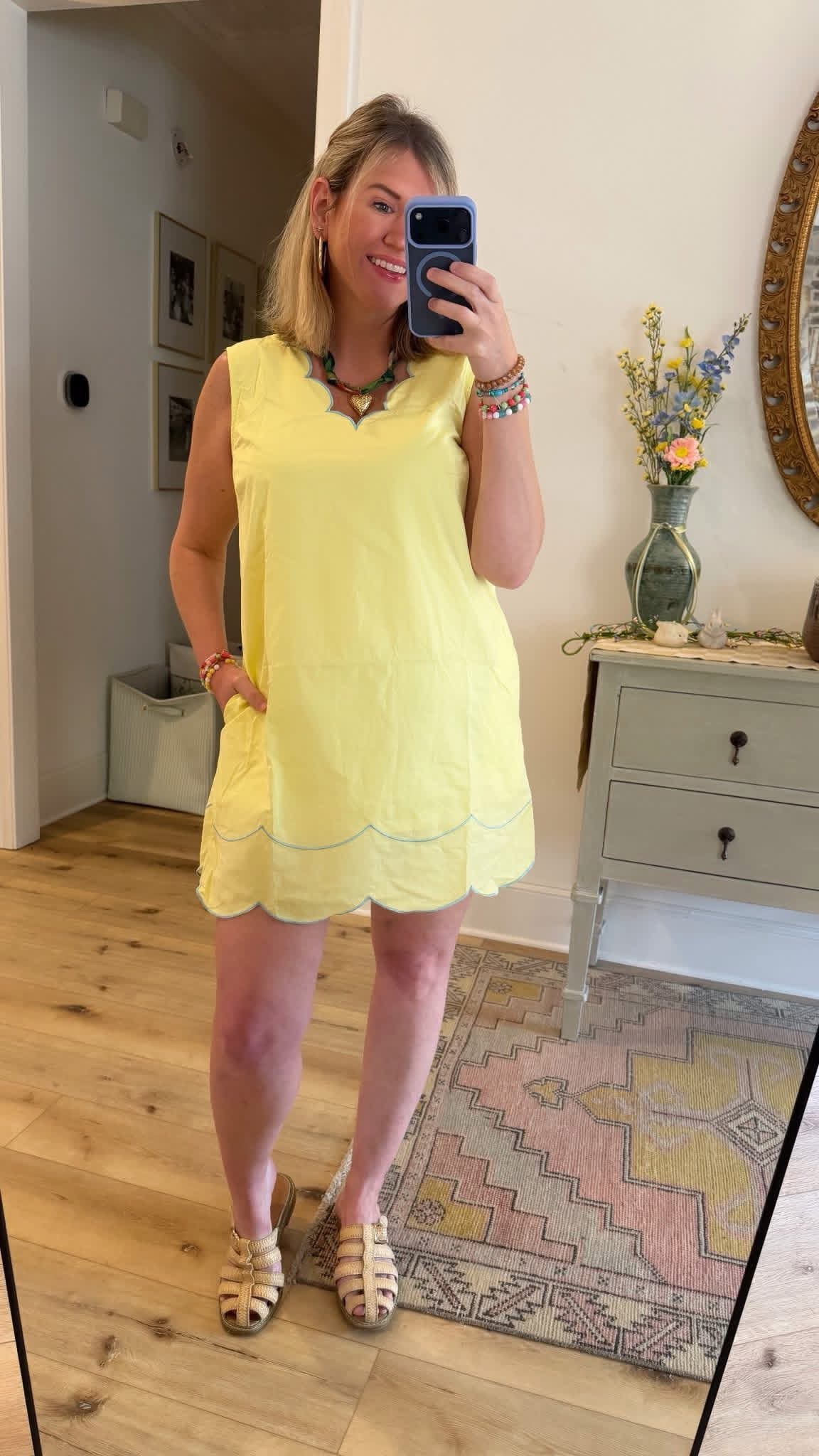 MOON SCALLOPED MINI - LEMON