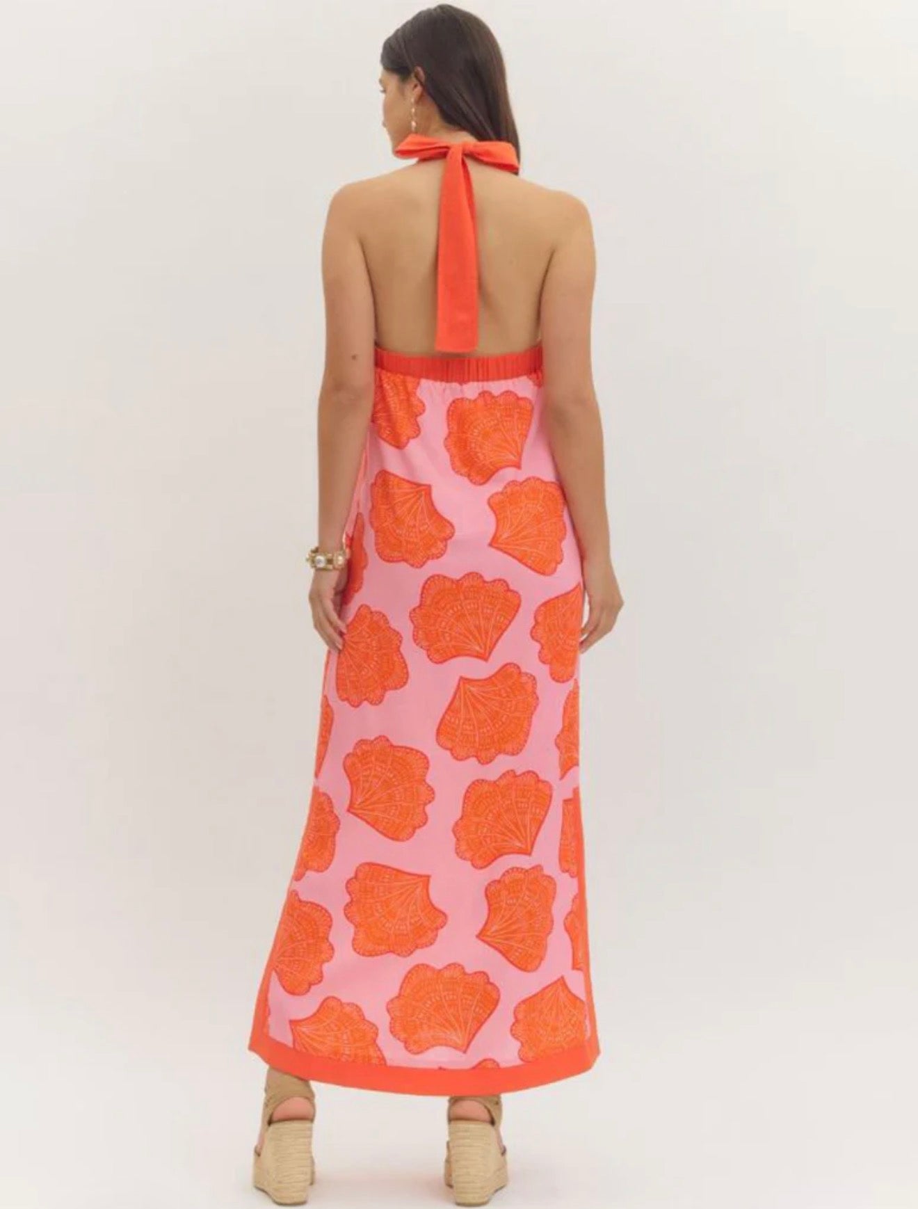 SEASHELL HALTER MAXI