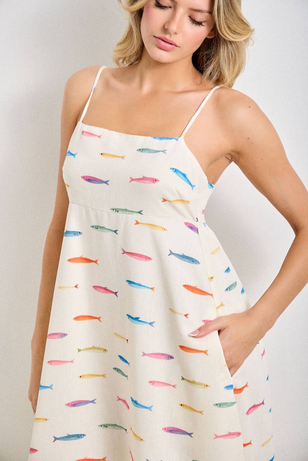 COASTAL MAXI DRESS: CREAM MULTI