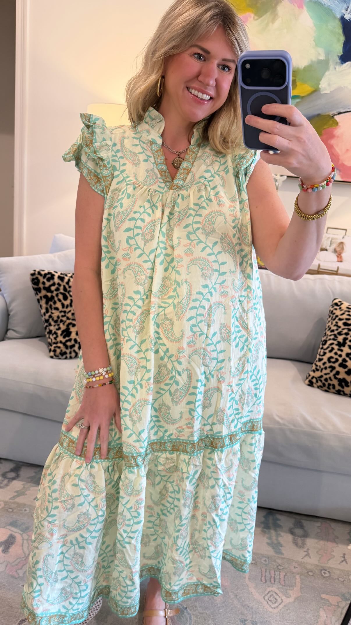 SEASIDE RUFFLE MIDI/MAXI