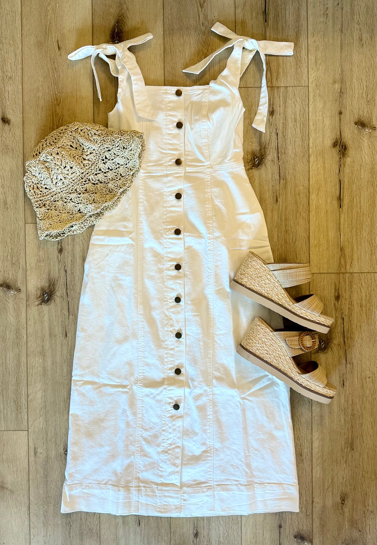 STRETCH COTTON MIDI