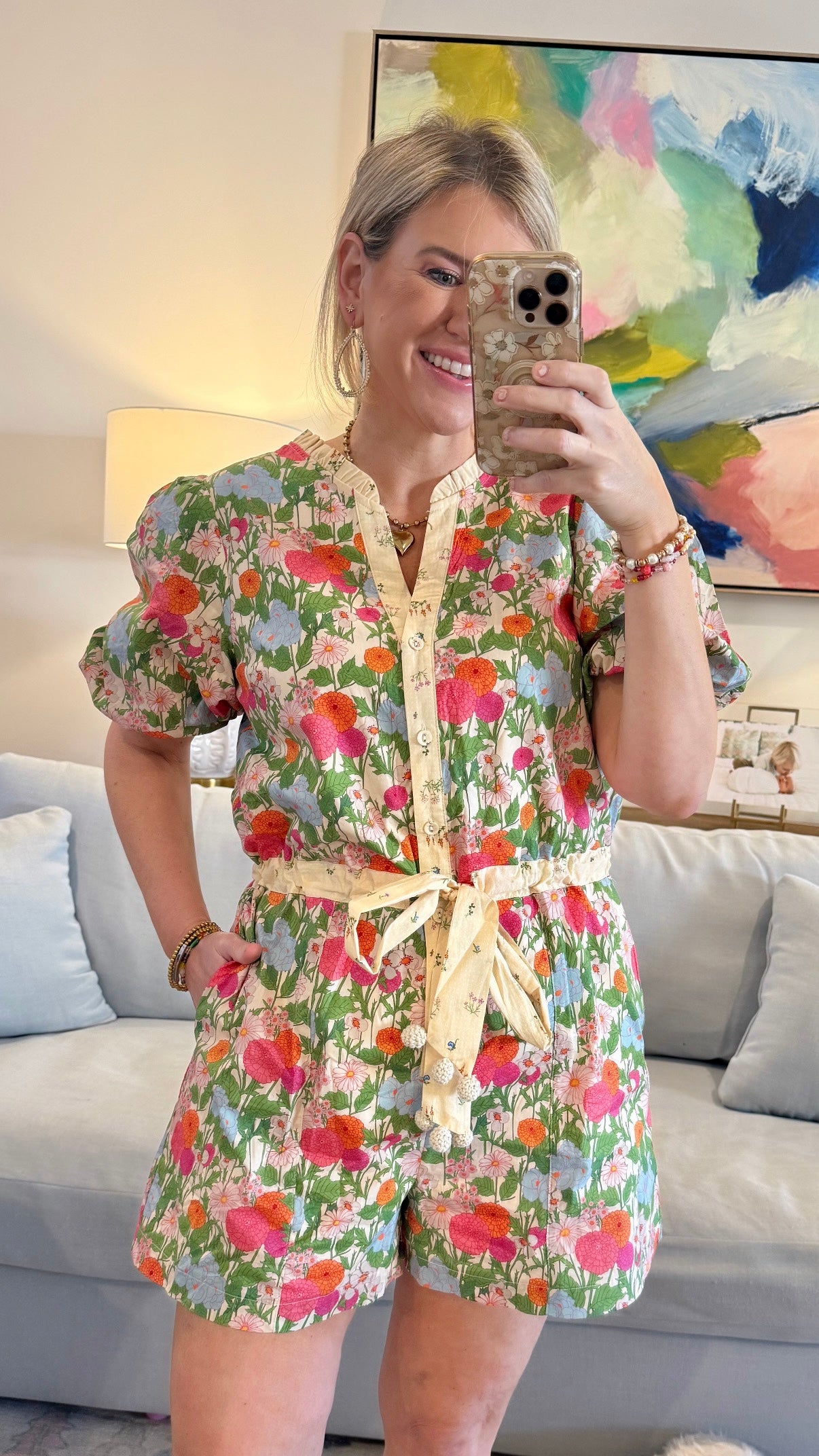 FLORAL ROMPER