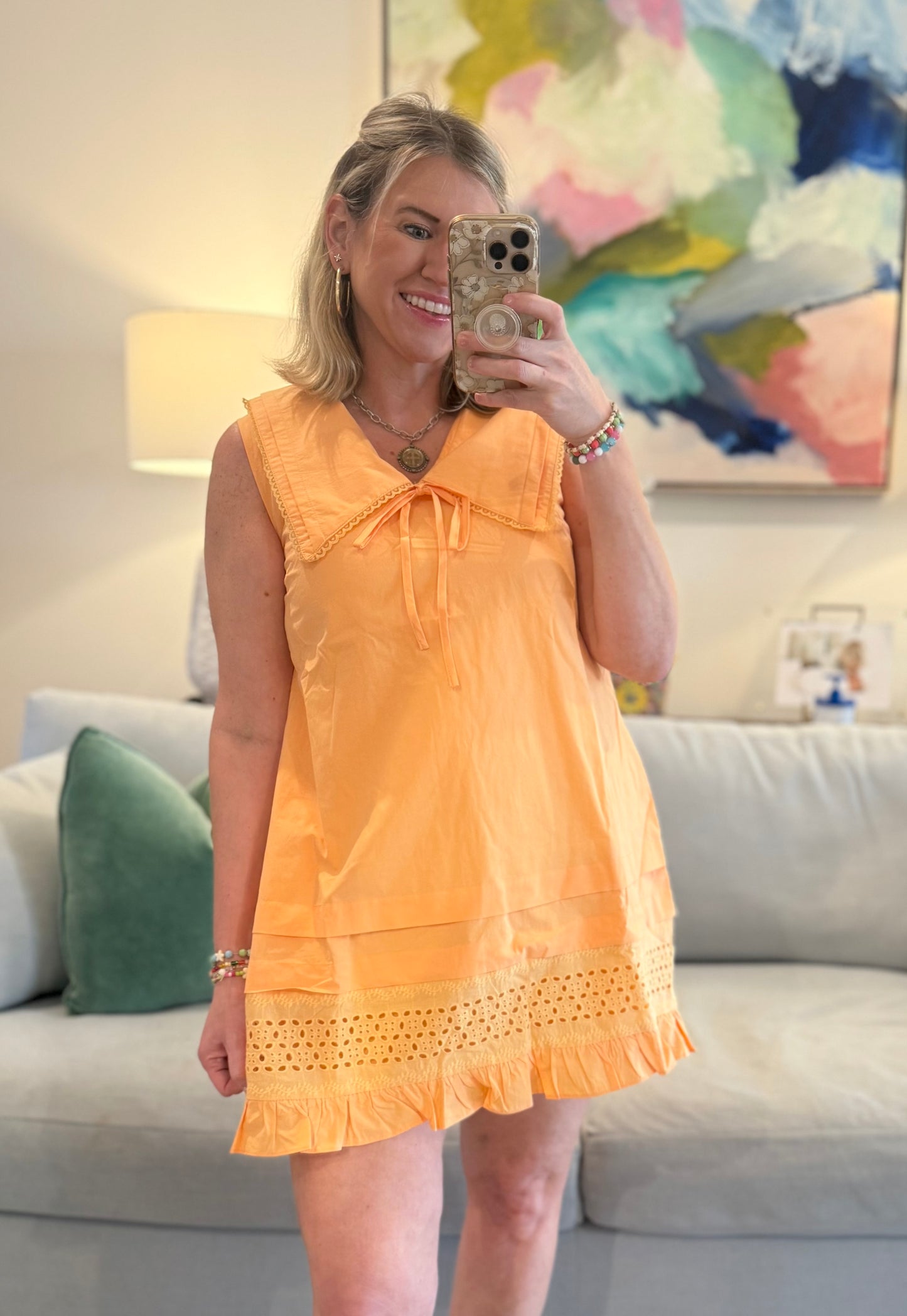 SHERBET SAILER MINI DRESS