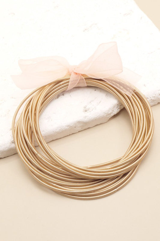 Guitar String Bracelet Set of 20 - GOLD
