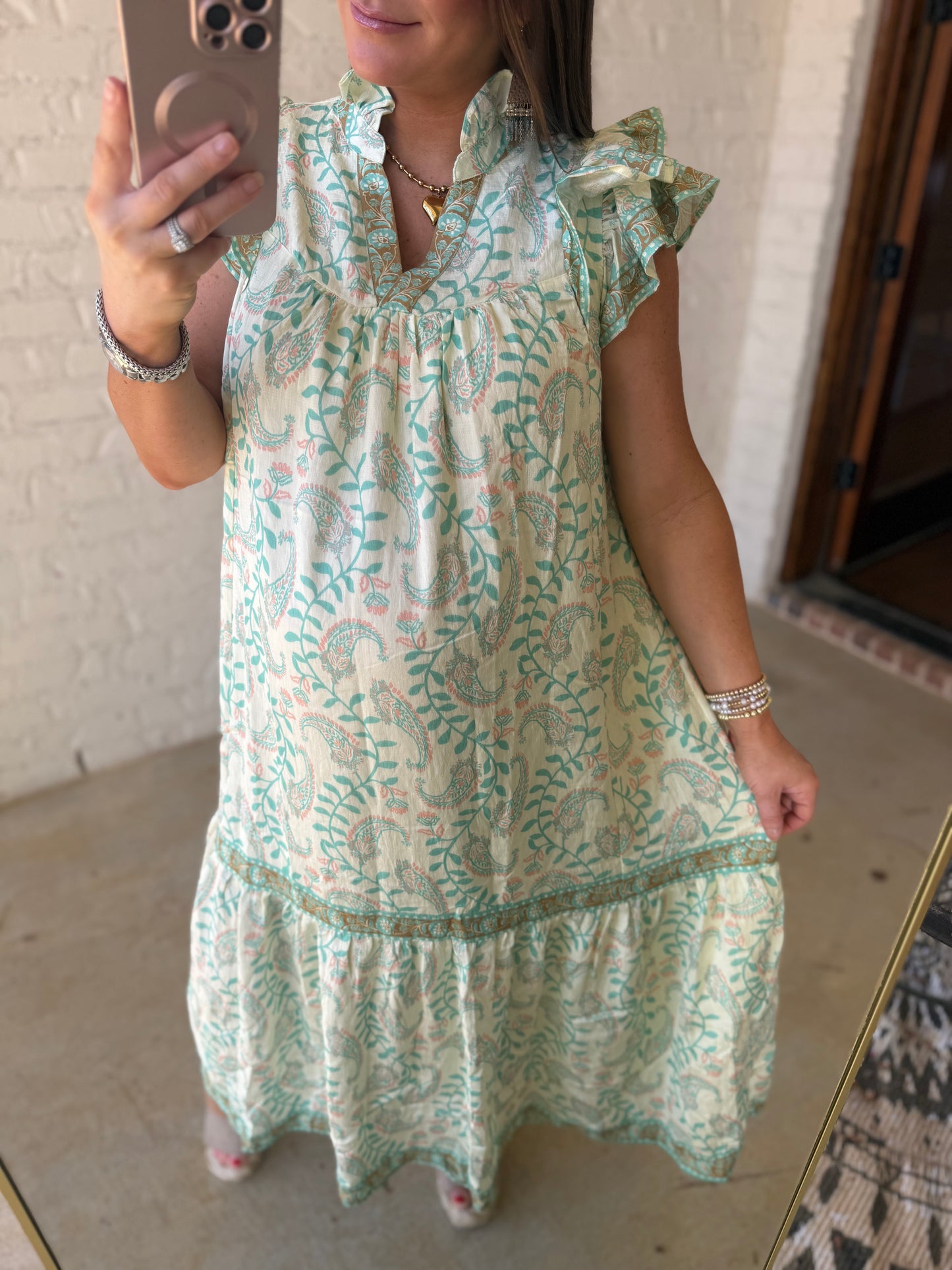 SEASIDE RUFFLE MIDI/MAXI