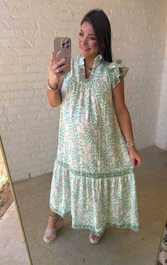 SEASIDE RUFFLE MIDI/MAXI