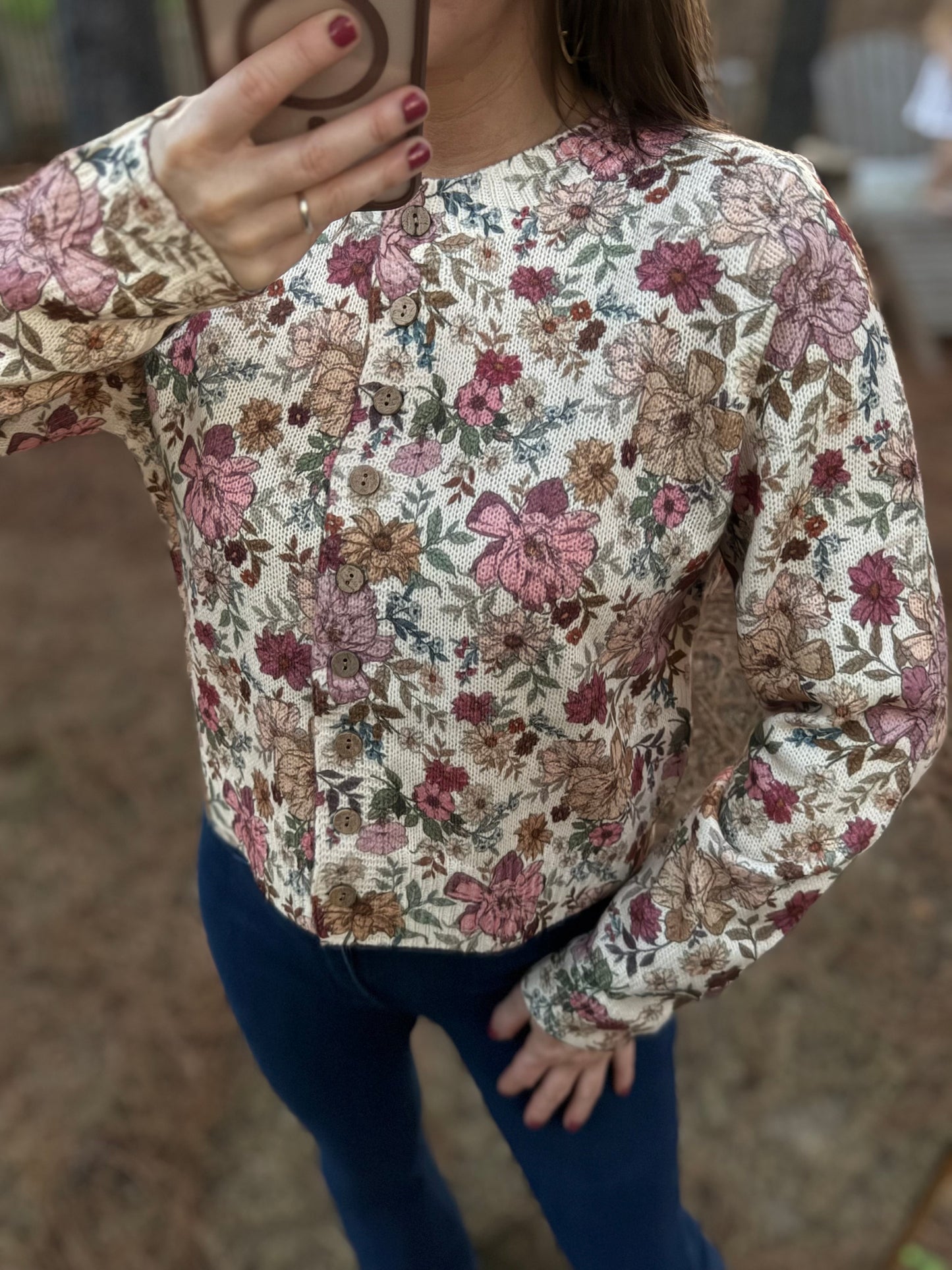 FLORAL CARDIGAN