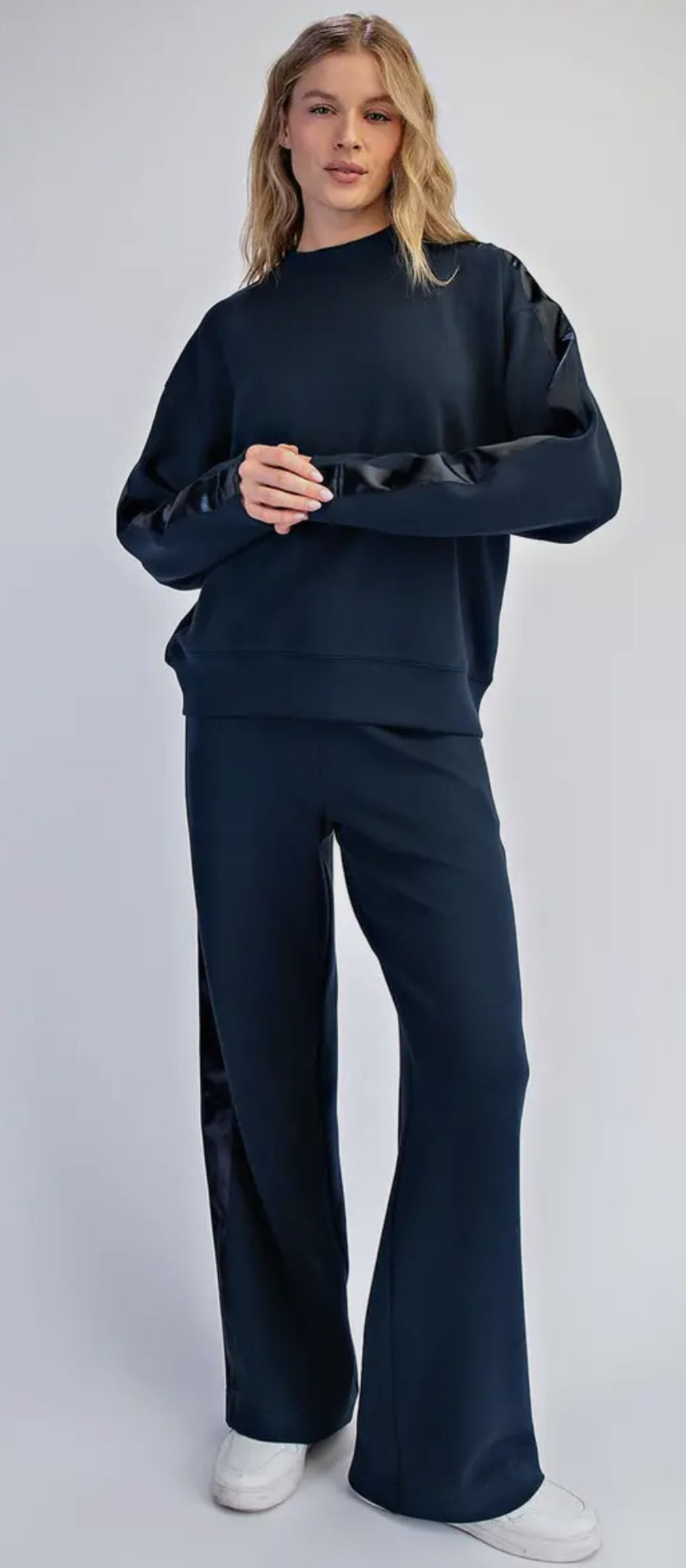 MODAL SATIN LUXE SET - NAVY