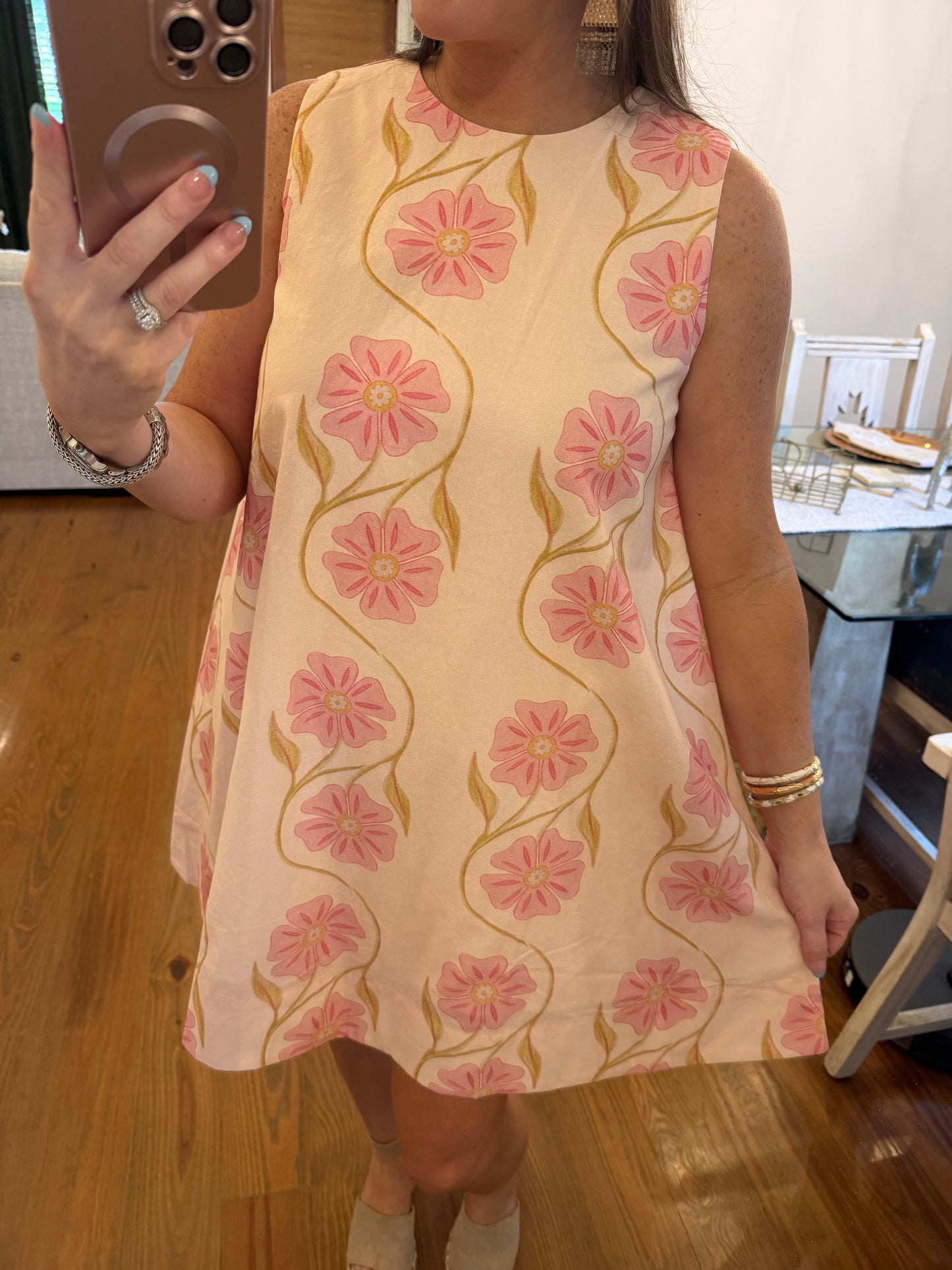 FLORAL PRINT SHIFT DRESS
