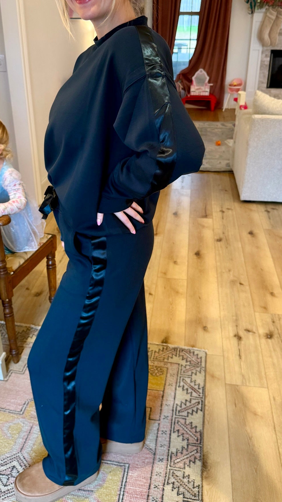 MODAL SATIN LUXE SET - NAVY