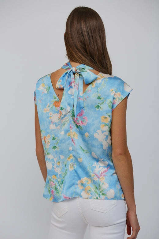 FLORAL SATIN TOP