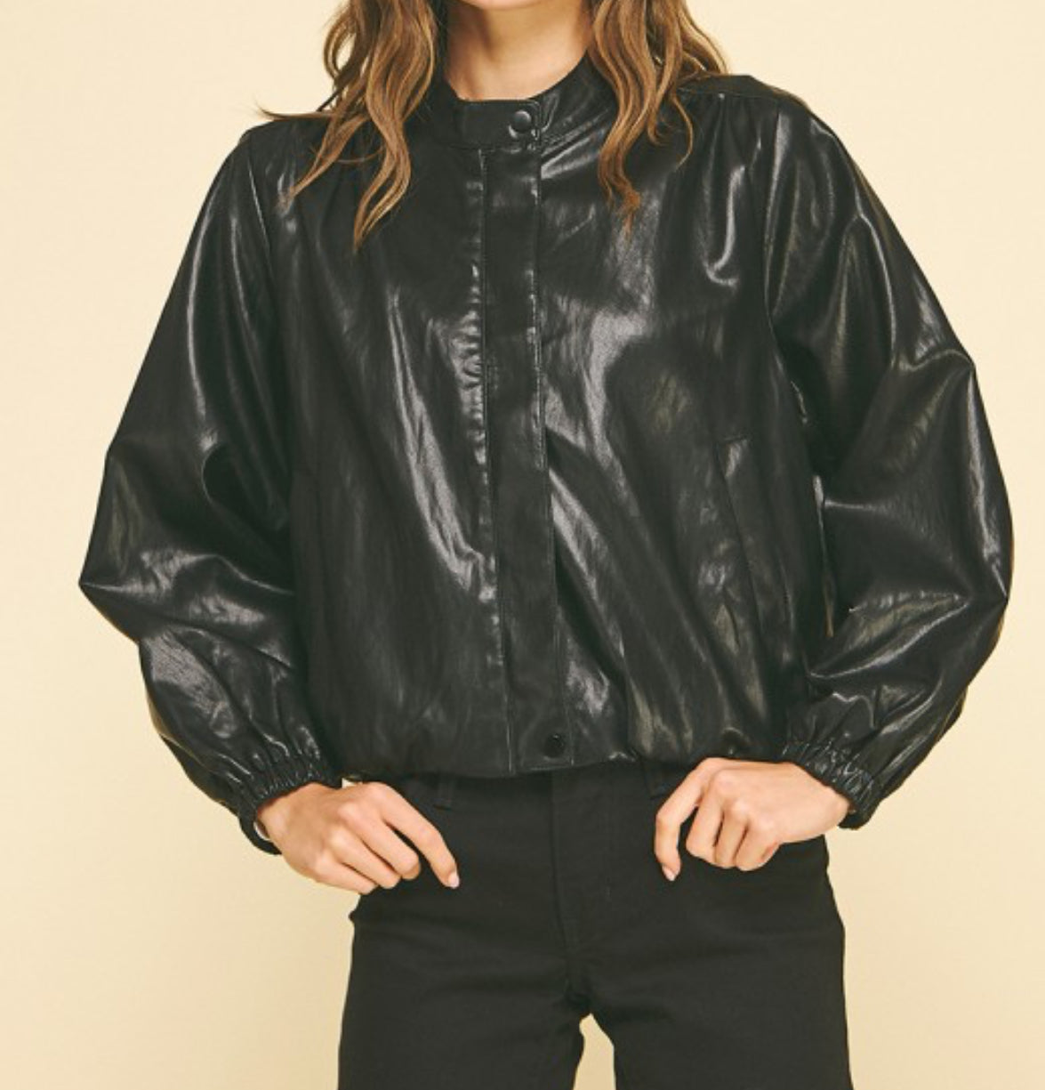 LEATHER BOMBER JACKET BY PINCH