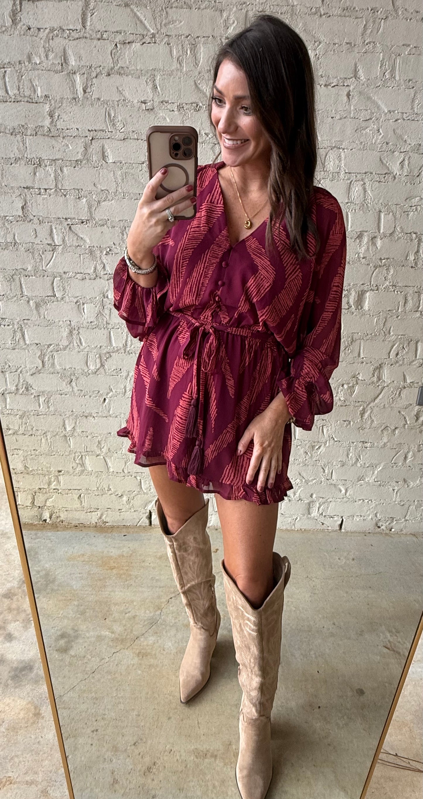 WRAPPED IN RED ROMPER