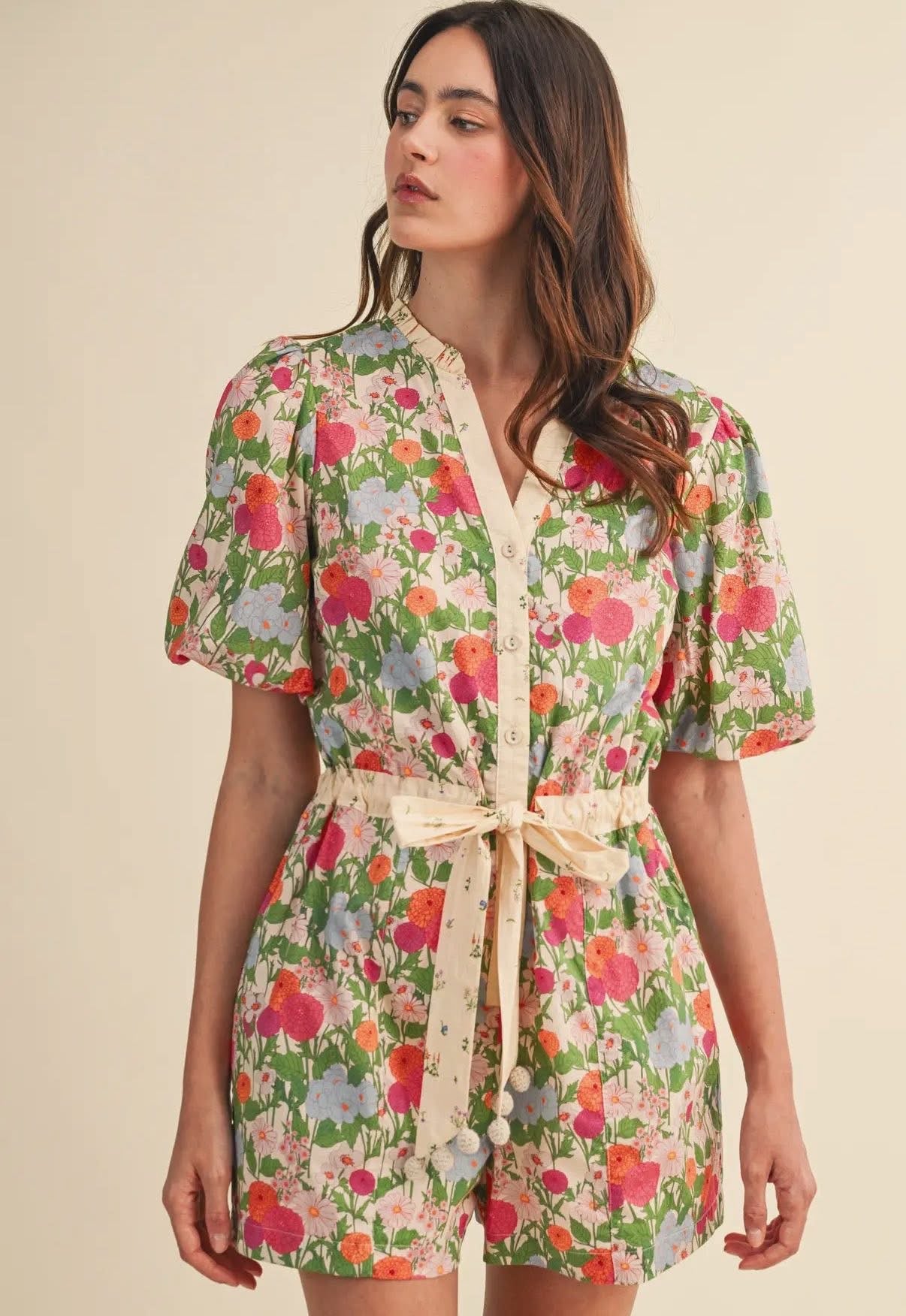 FLORAL ROMPER