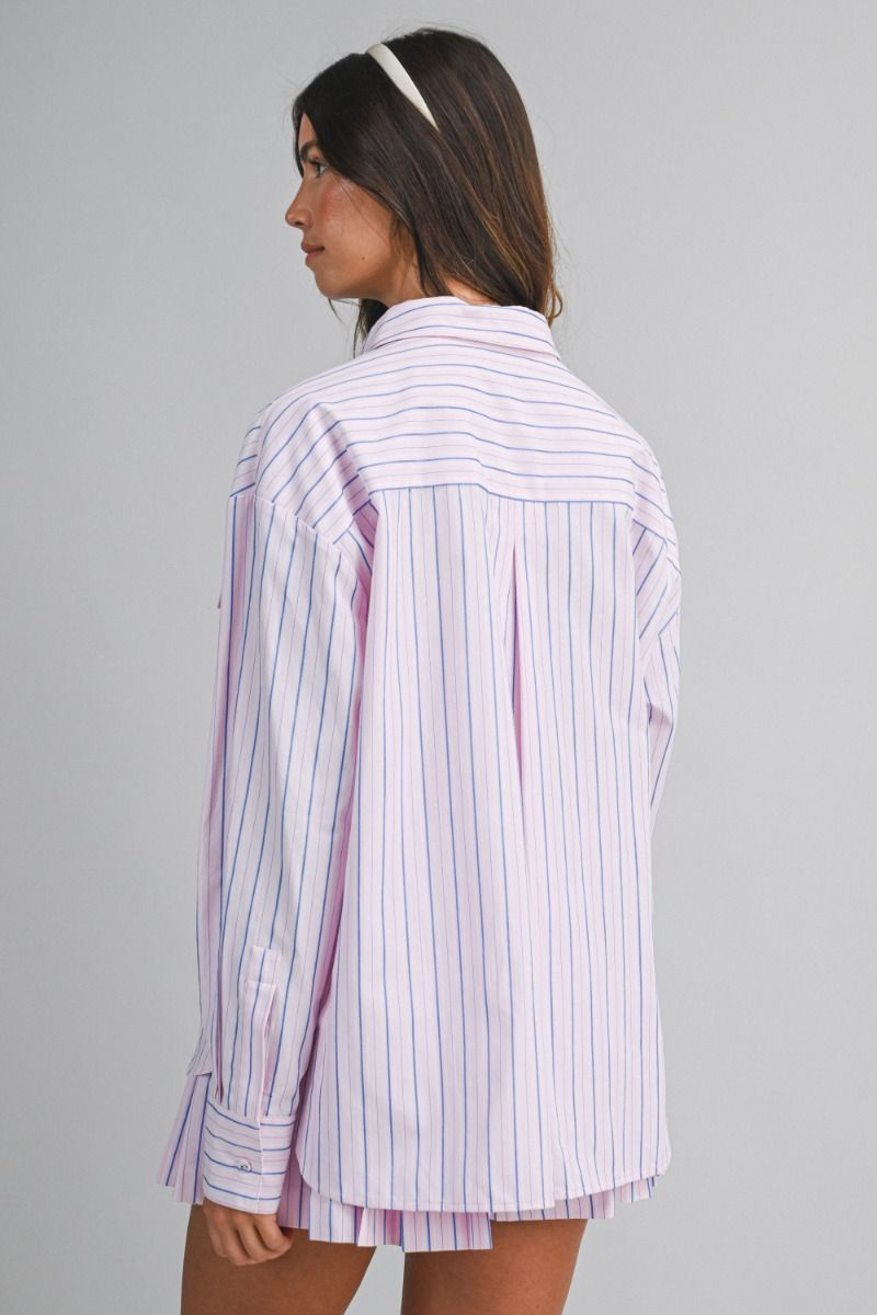 SOUTHERN CHARM STRIPE SHORT SET