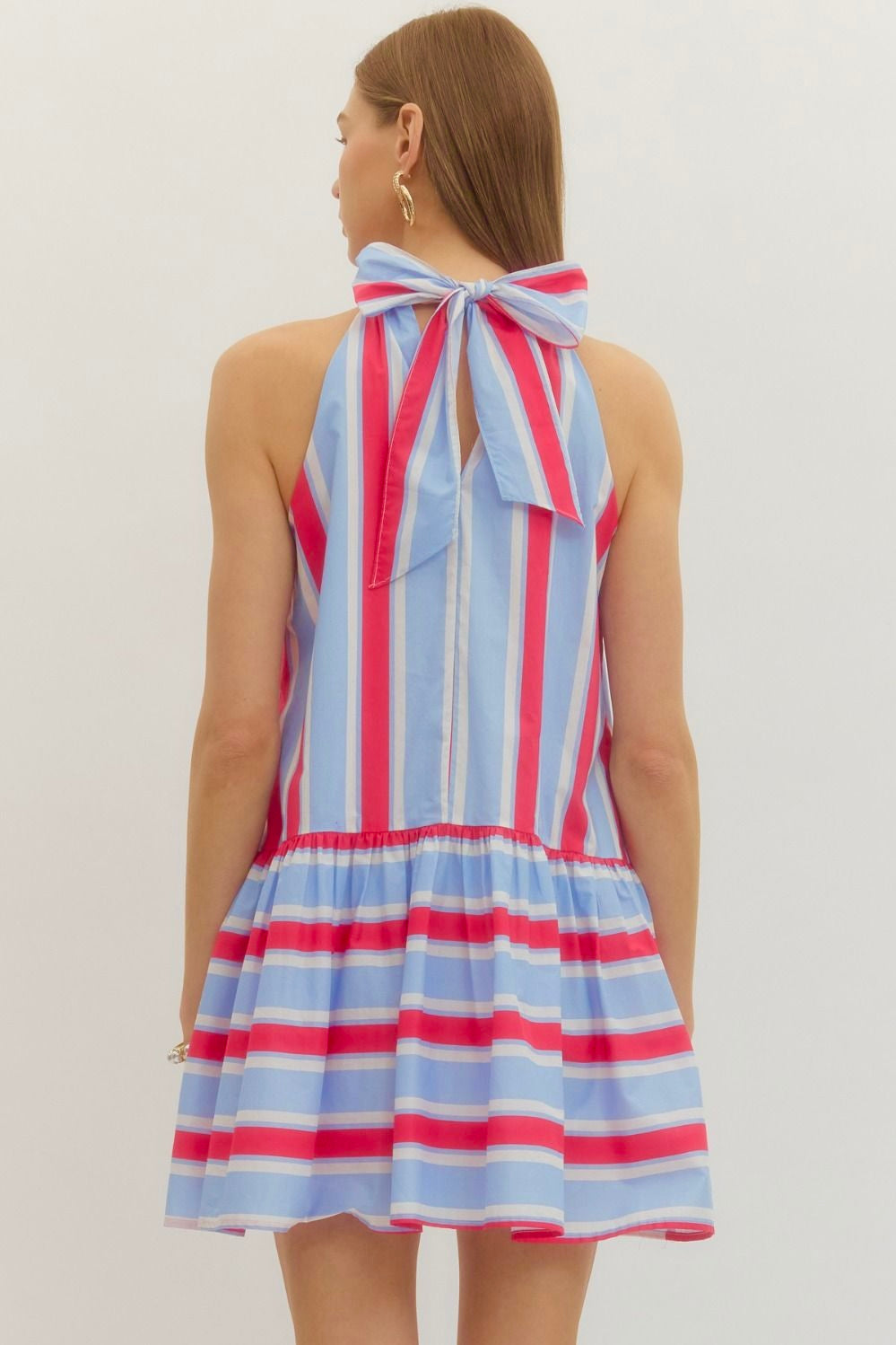 RED & BLUE HALTER MINI