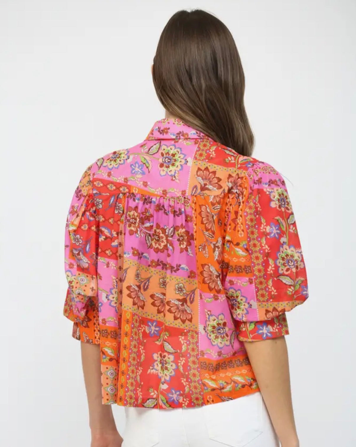 FLORAL MOTIF BLOUSE