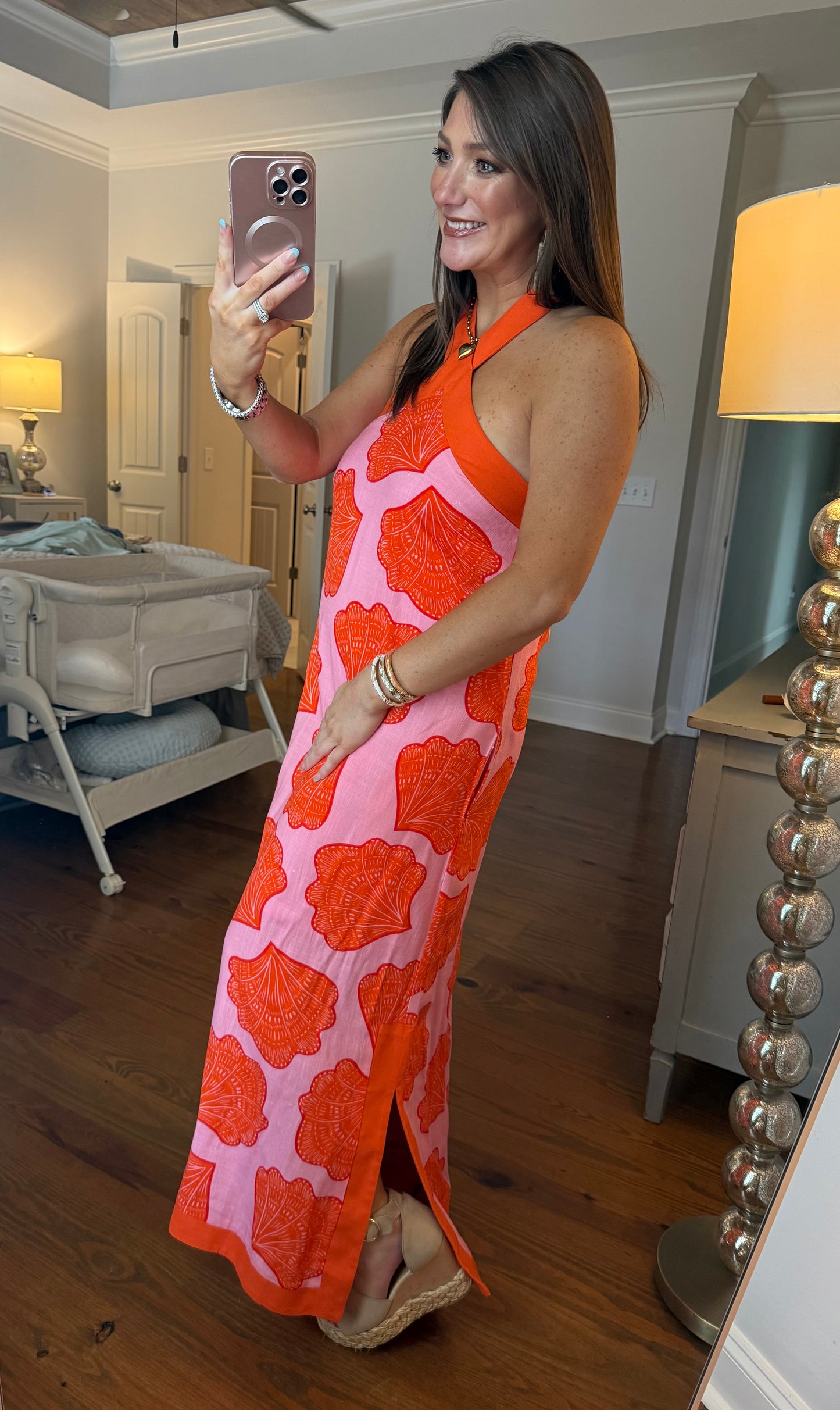 SEASHELL HALTER MAXI