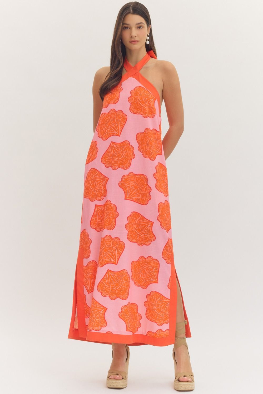 SEASHELL HALTER MAXI