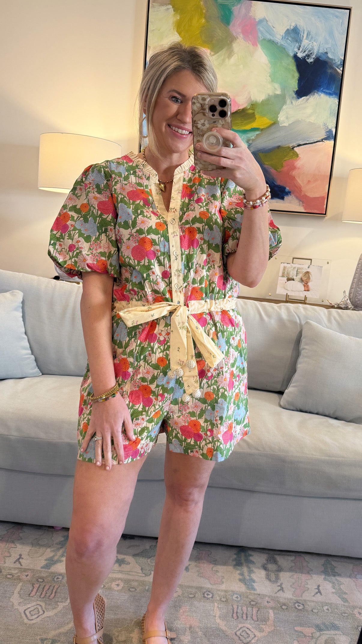 FLORAL ROMPER