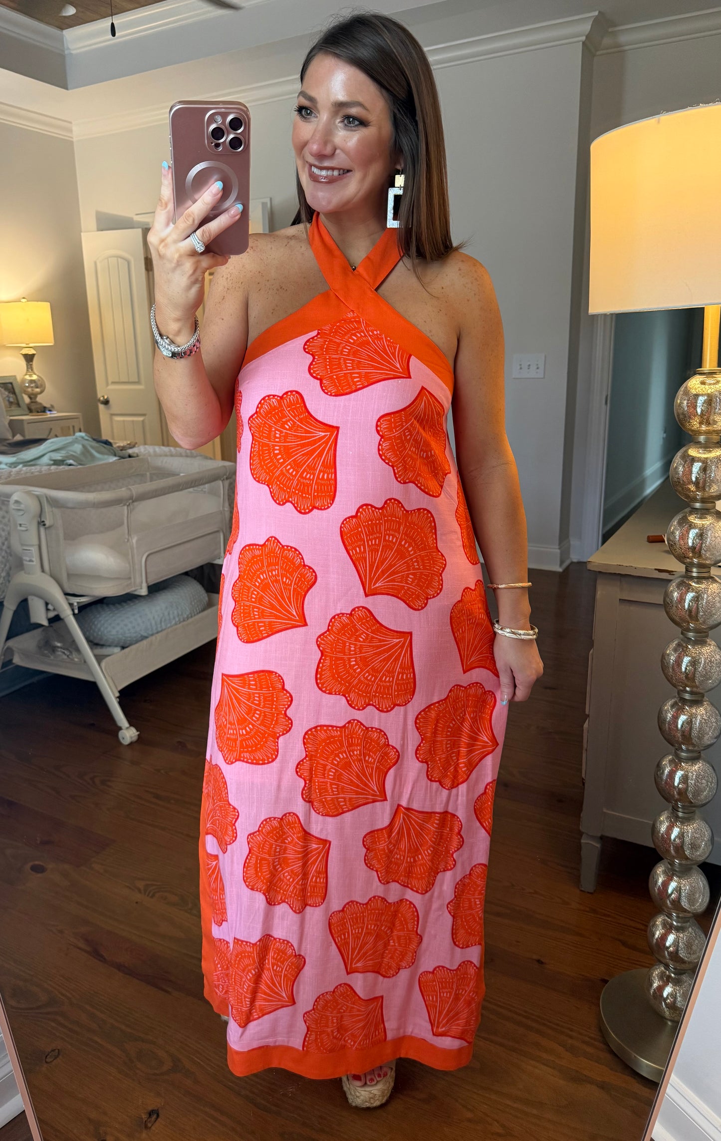SEASHELL HALTER MAXI