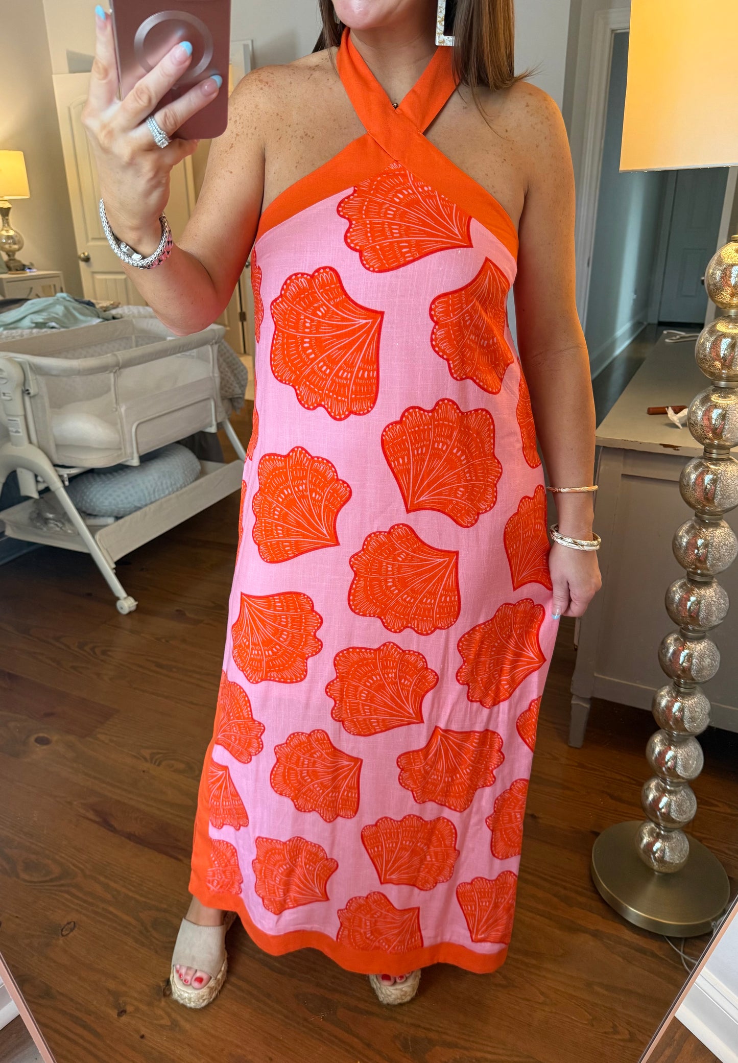 SEASHELL HALTER MAXI