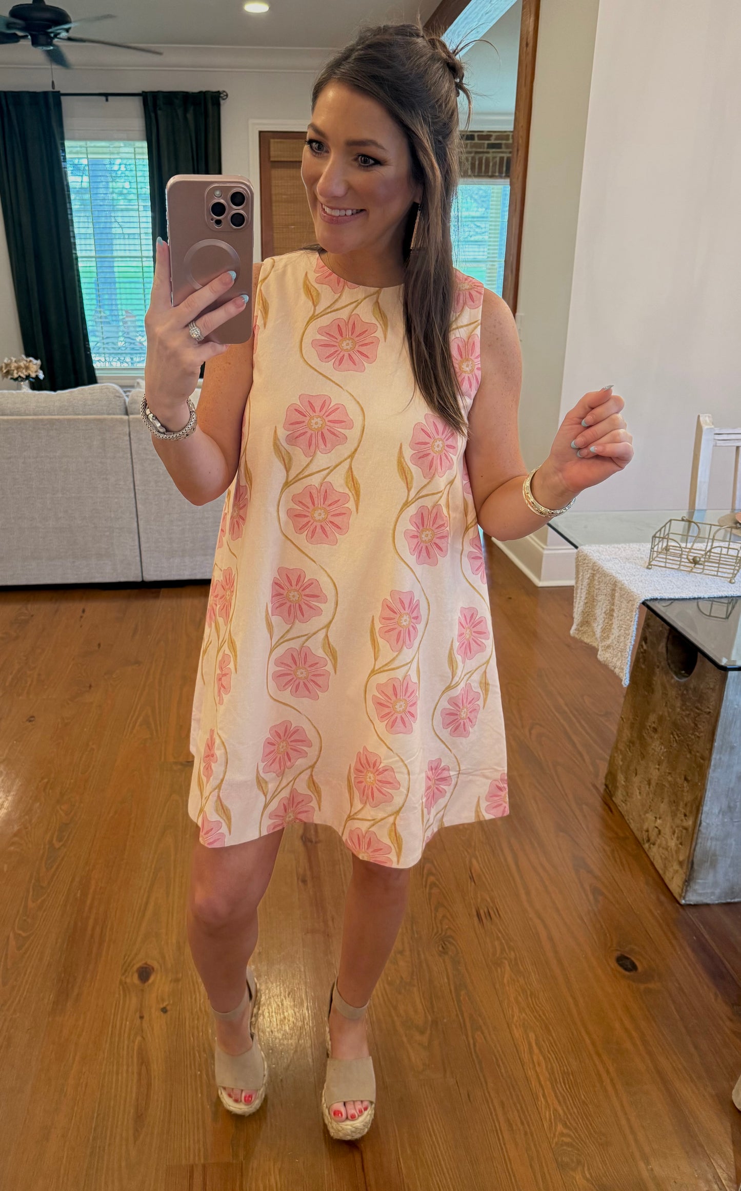 FLORAL PRINT SHIFT DRESS