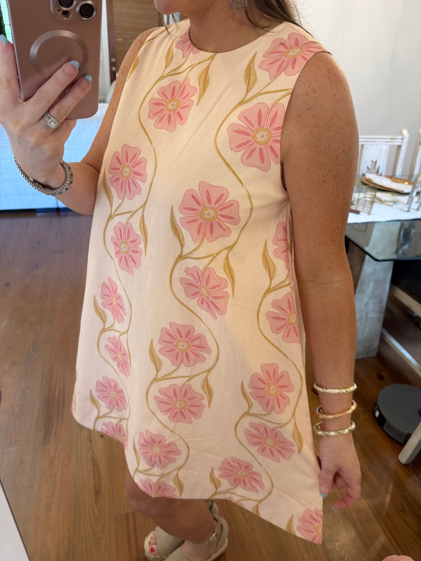 FLORAL PRINT SHIFT DRESS