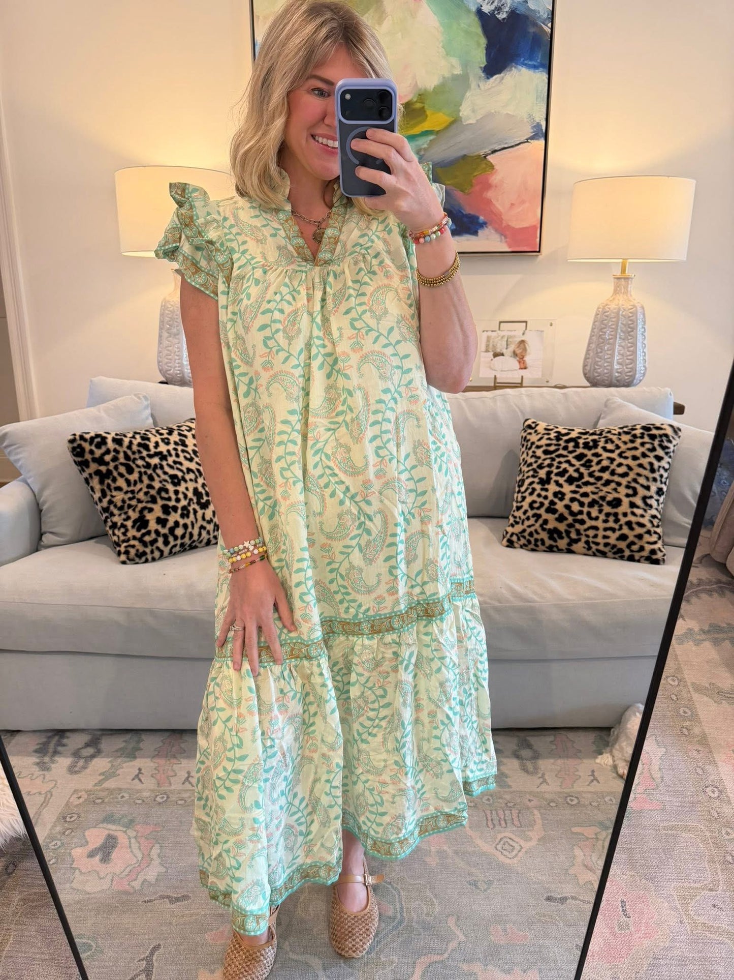 SEASIDE RUFFLE MIDI/MAXI