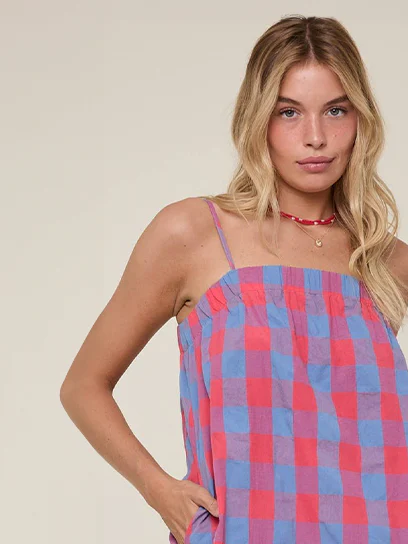 PLAID CAMI MINI