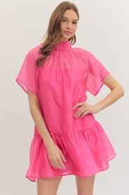 PINK SHEER OVERLAY MINI