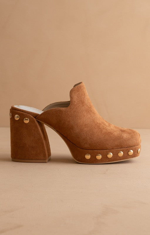 SIERRA PLATFORM CLOG - CARAMEL